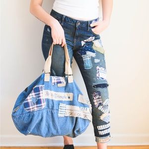 Denim “LOVE” Weekend BAG